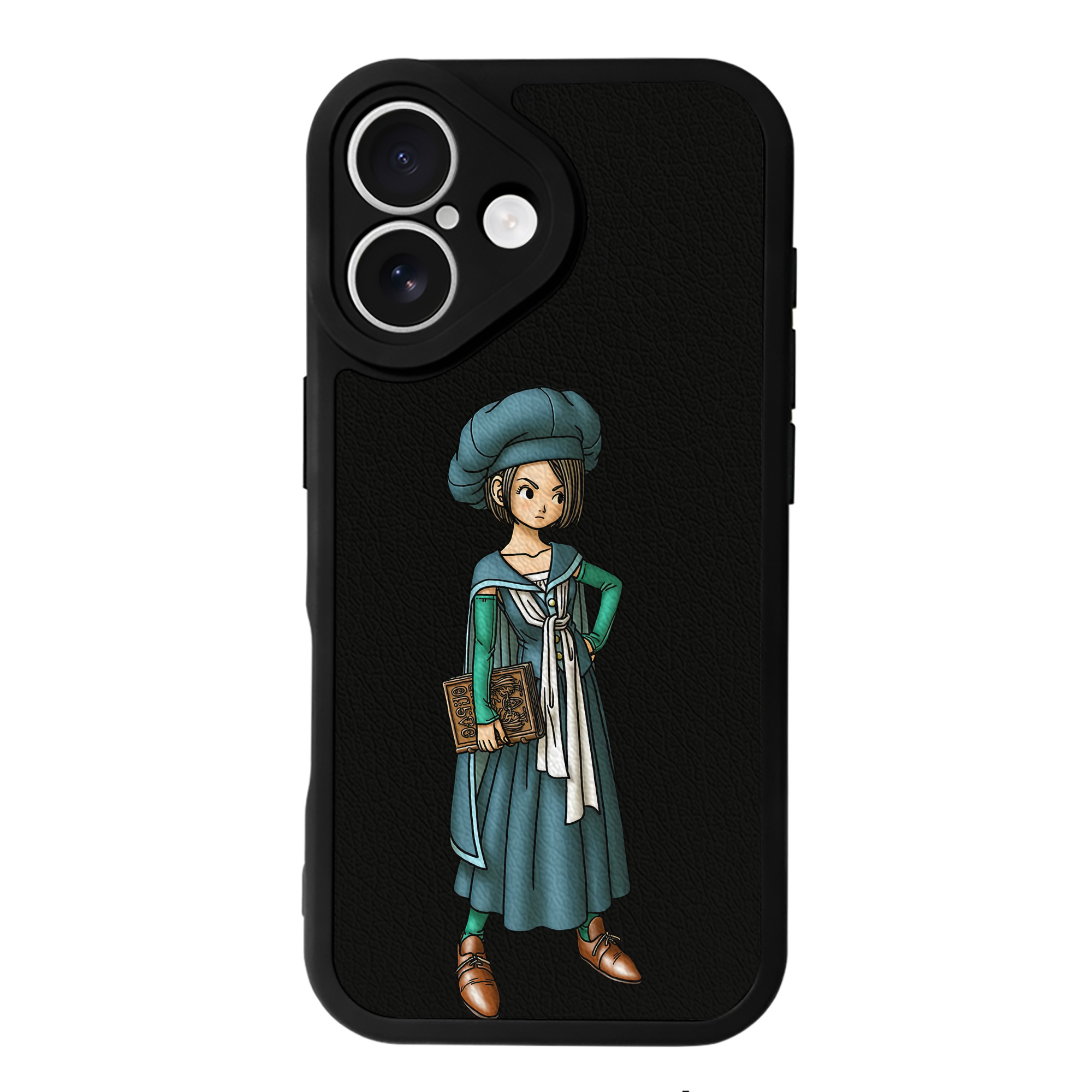 （画像用） ドラゴンクエスト Doragon Kuesuto Dragon Quest 【iPhone 16シリーズ対応】シリコンスマホケース（レザー調） 材質：シリコン